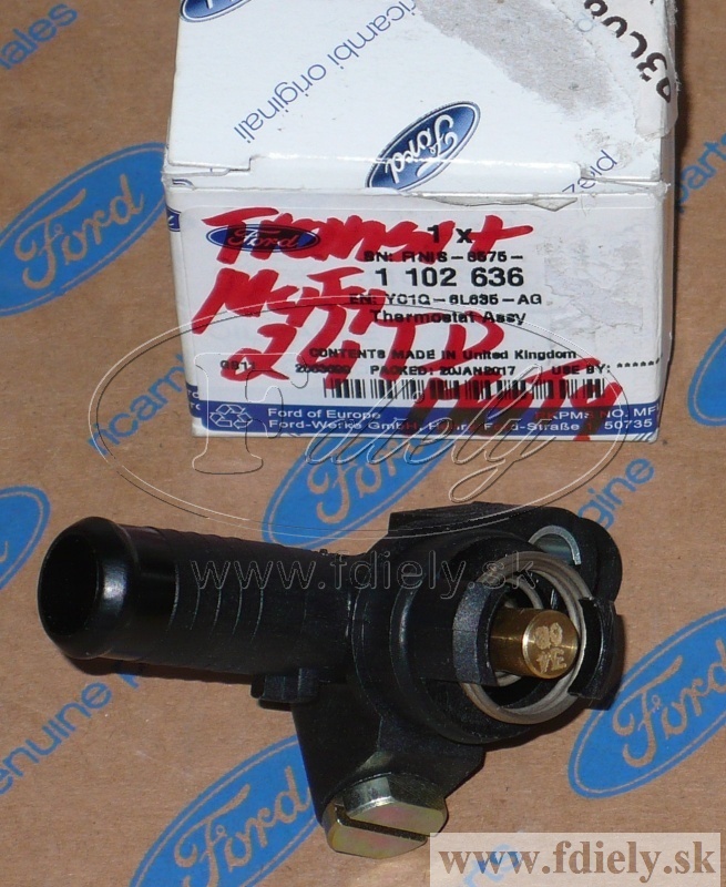Termostat malý, Transit 2.4 DI 90k, 120k - FORD | Systém chladenia ...