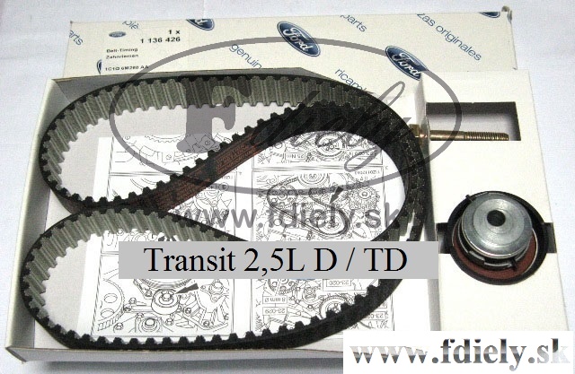 Rozvod komplet Transit 2.5L D/TD 97-00 - FORD