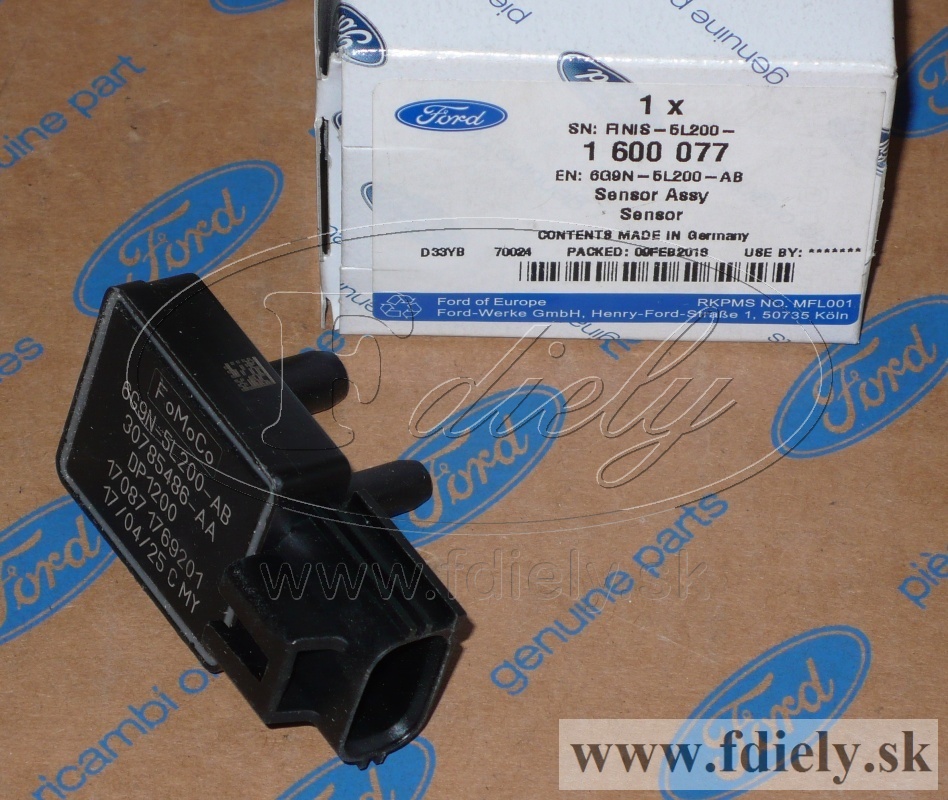 Snímač rozdielu tlaku DPF - FORD