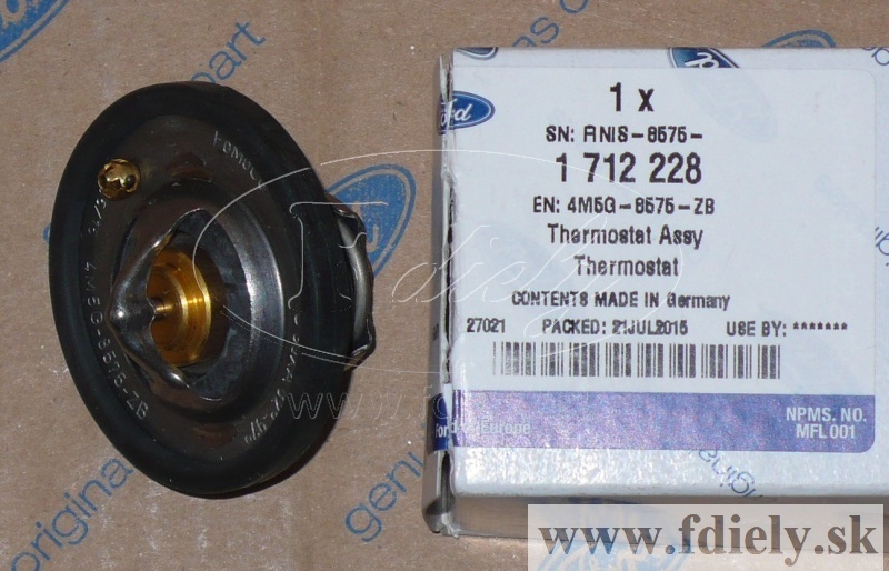 Termostat s tesnením 82°C Duratec / Zetec-SE