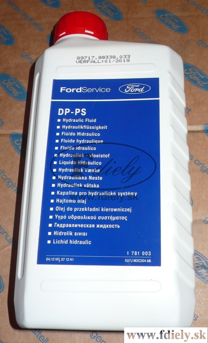 Olej posilovača riadenia ZELENÝ 1L - FORD