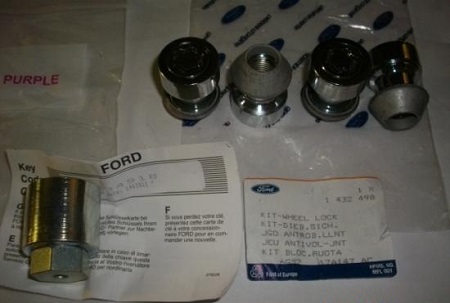 Matice bezpečnostné set 4ks 14x1.5 ALUdisky FORD