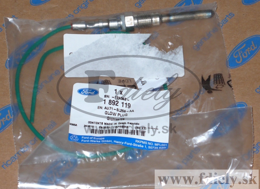 Žhaviaca sviečka DPF 2.0TDCi DW10C / 2.2TDCi -FORD