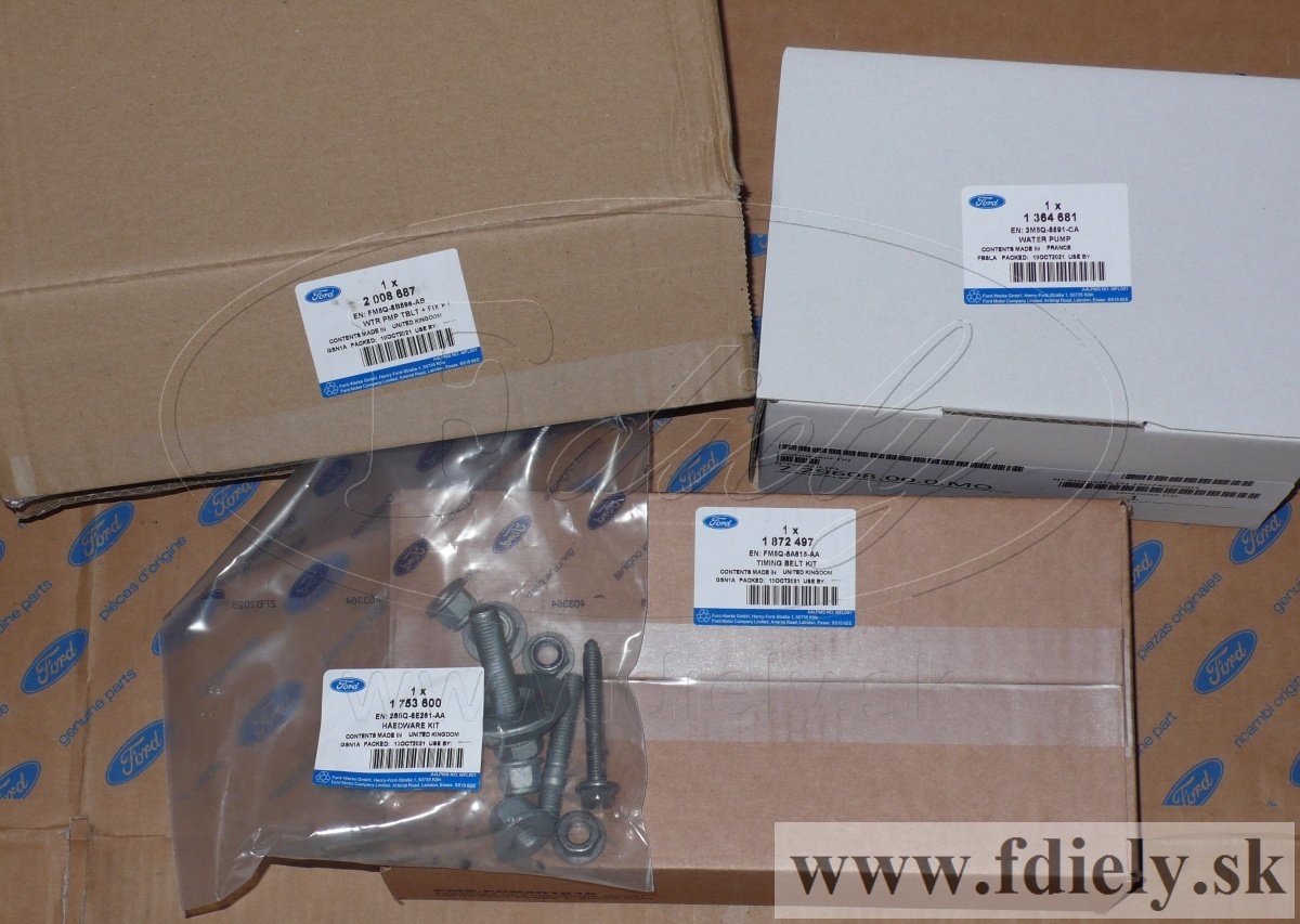 Sada rozvodov + vodná pumpa 1.5 TDCi DV5FD A, B